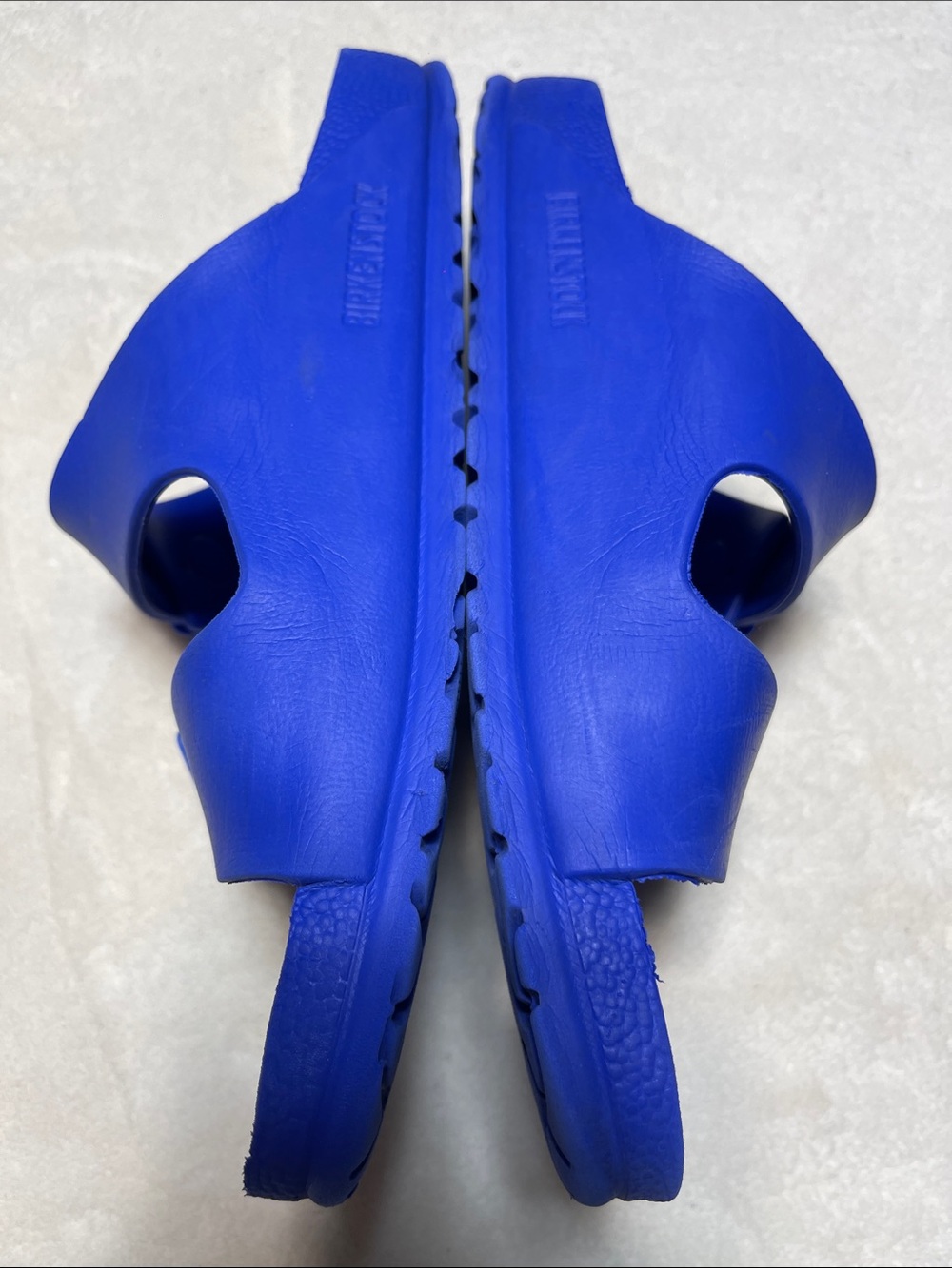Birkenstock Unisex Royal Blue Two-Strap EVA Slide Sandals Size 9 Women’s 8 men’s - Picture 2 of 7